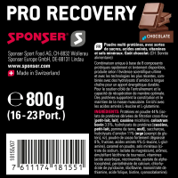 Sponser Pro Recovery Шоколад / Восстановительный комплекс (800g) фото 2