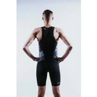 Z3R0D Racer Trisuit Tropadelic / Мужской стартовый костюм для триатлона без рукавов фото 3