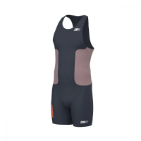 Z3R0D Racer Trisuit Cinder Grey / Мужской стартовый костюм для триатлона без рукавов фото