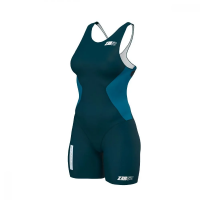 Z3R0D Racer Trisuit Deep Ocean W / Женский стартовый костюм для триатлона без рукавов фото