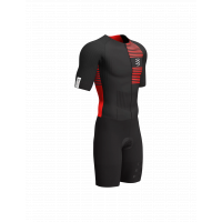 Compressport Aero SS Trisuit Black/Red / Стартовый костюм фото