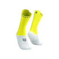 Compressport Pro Racing Socks V4 Bike White Safe Yellow / Носки фото