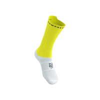 Compressport Pro Racing Socks V4 Bike White Safe Yellow / Носки фото 1