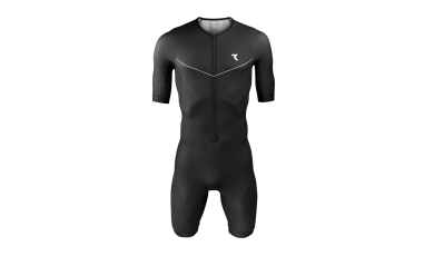 RYZON Signature Aero Sleeve Tri Race Suit Черный / Мужской стартовый костюм с рукавами RYZON