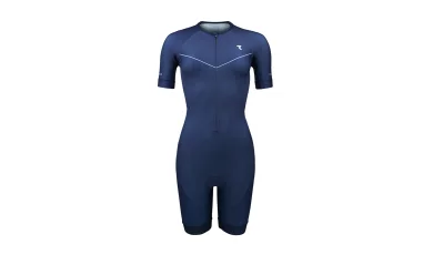 RYZON Signature Aero Sleeve Tri Race Suit Синий / Женский стартовый костюм с рукавами RYZON