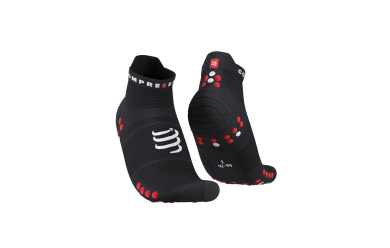 Compressport Pro Racing Socks V4.0 Run Low Black Red / Носки