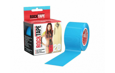 Rocktape H2O 5cm x 5m / Кинезиологический тейп экстра-водостойкий голубой