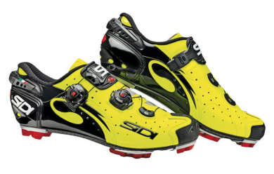 SIDI MTB DRAKO Carbon SRS / Велотуфли MTB (желтый флюоресц/черный лакированный)