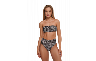 Alaya High Waist Panties Bottom Zebra / Плавки от купальника высокие