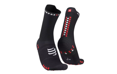 Compressport Pro Racing Socks Носки V4 Run Hi Black/Red / Носки