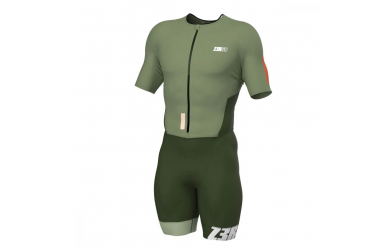 Z3R0D Racer TT Suit Cedar Green / Мужской cтартовый костюм для триатлона