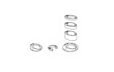 DEDA Elementi Vinci Headset Spacers Kit, Nylon / Набор Прост. Колец Рул. Колонки (HDVCNKIT)