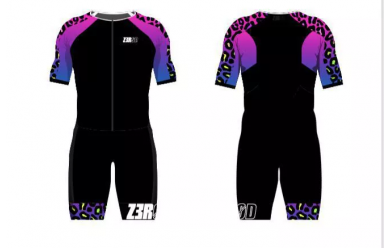 Z3R0D Racer TT suit Leopard W / Женский cтартовый костюм для триатлона