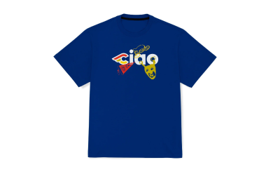 Cinelli T-Shirt Ciao Icons Blue Navy / Футболка (A1TS1CIIBLE)