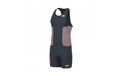 Z3R0D Racer Trisuit Cinder Grey / Мужской стартовый костюм для триатлона без рукавов