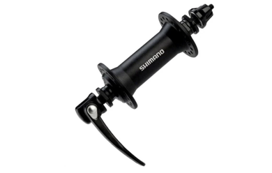 Shimano Alivio T4000, 36 отверстий, QR, чёрная / Велосипедная втулка передняя